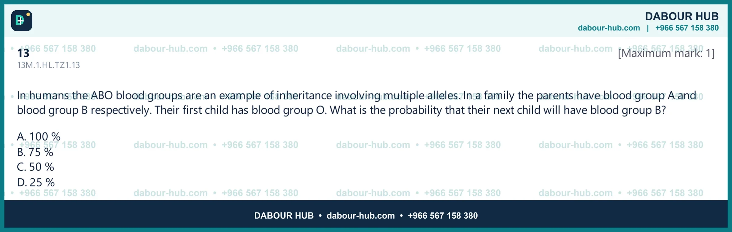 Dr Dabour Hub Science Diagram and Course Material