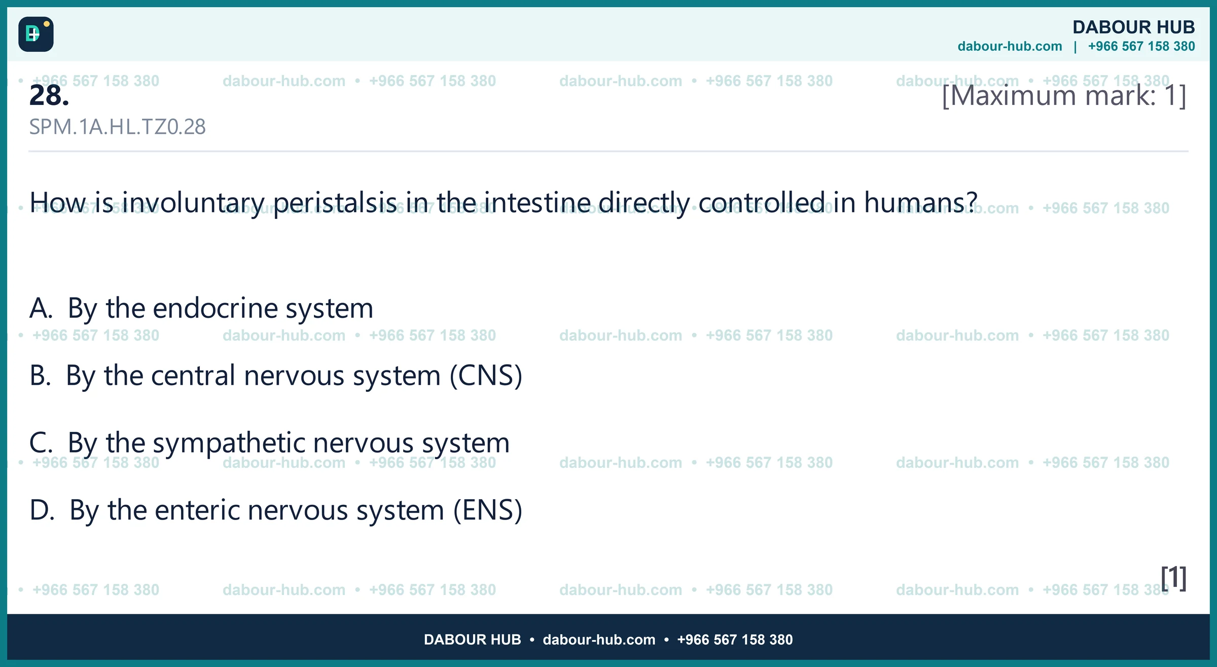 Dr Dabour Hub Science Diagram and Course Material