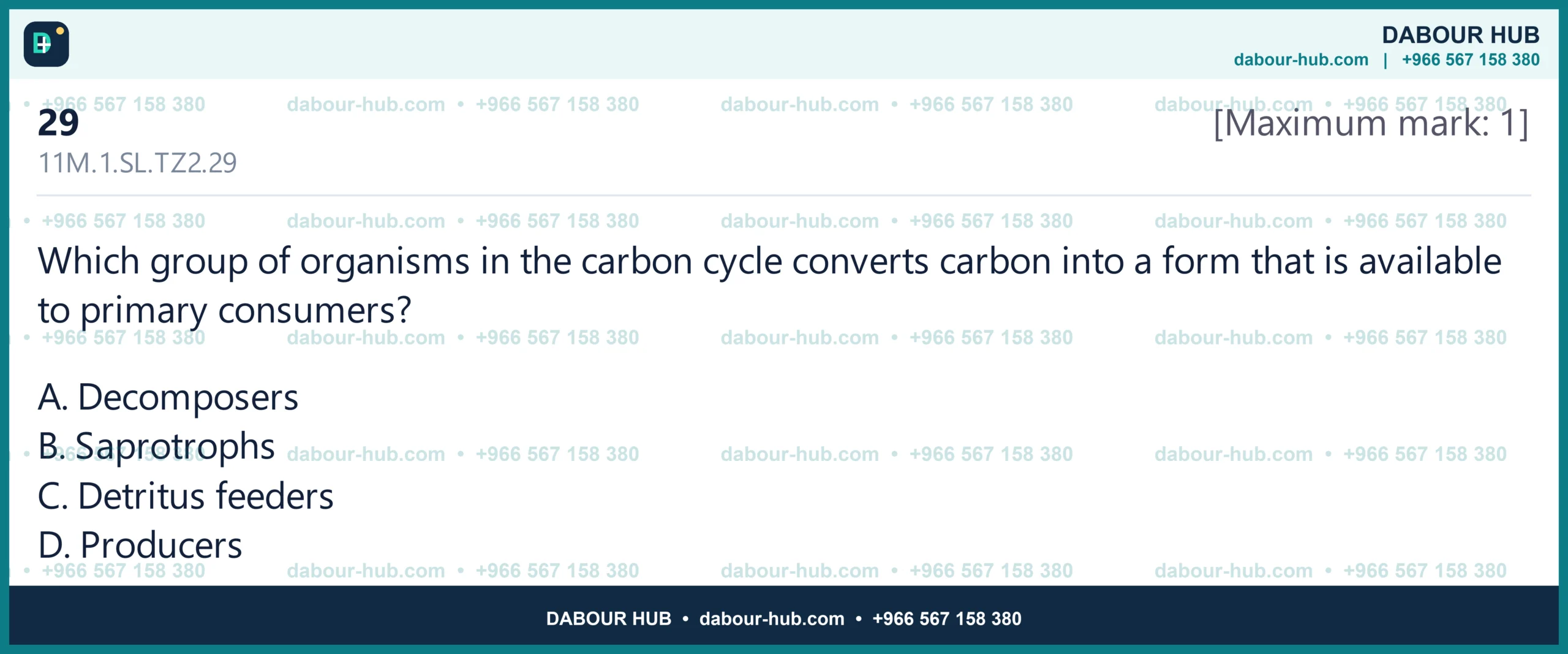 Dr Dabour Hub Science Diagram and Course Material