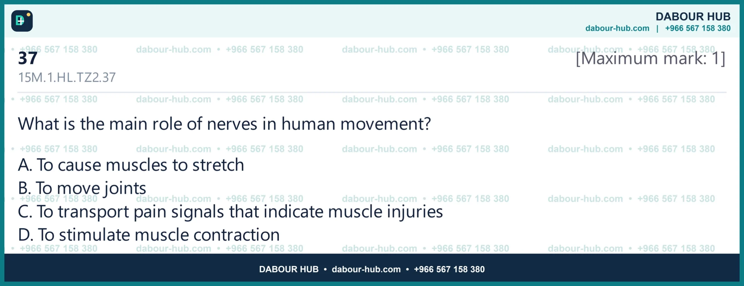 Dr Dabour Hub Science Diagram and Course Material
