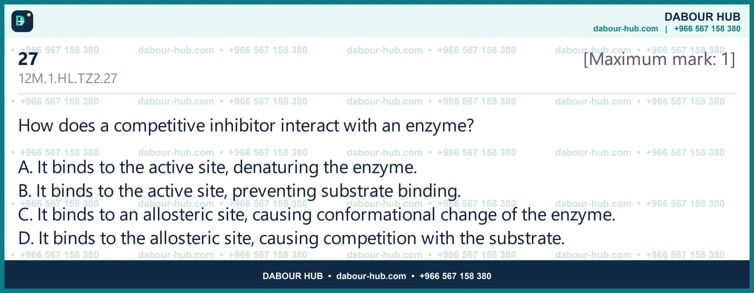 Dr Dabour Hub Science Diagram and Course Material