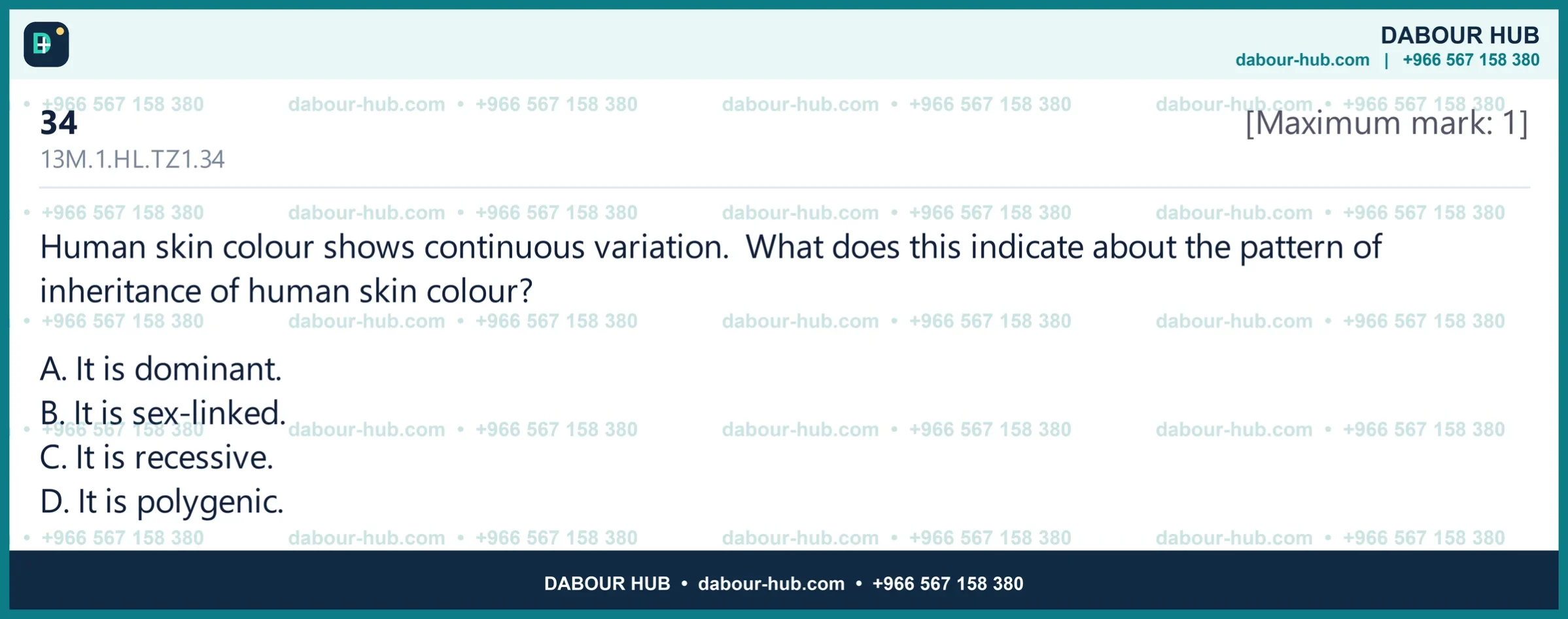 Dr Dabour Hub Science Diagram and Course Material