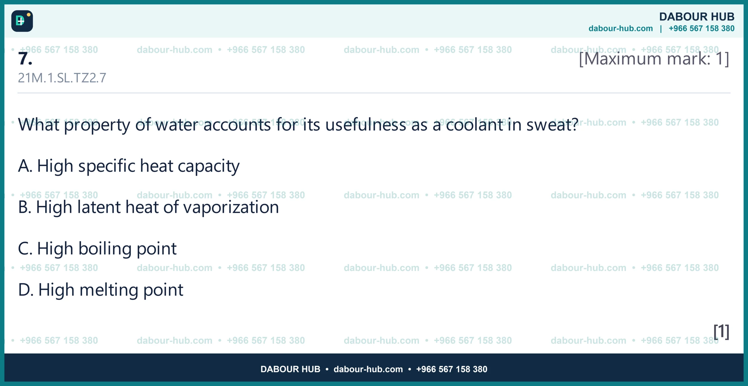 Dr Dabour Hub Science Diagram and Course Material
