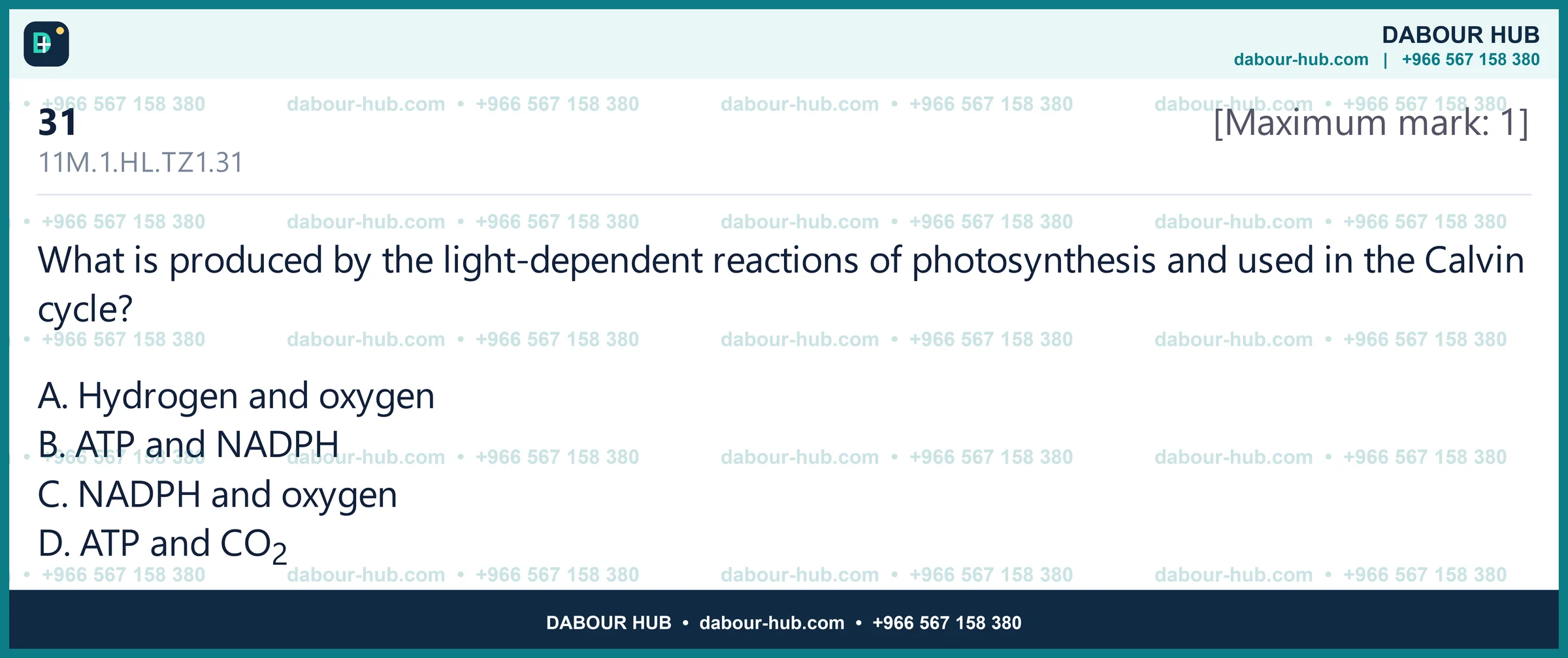 Dr Dabour Hub Science Diagram and Course Material