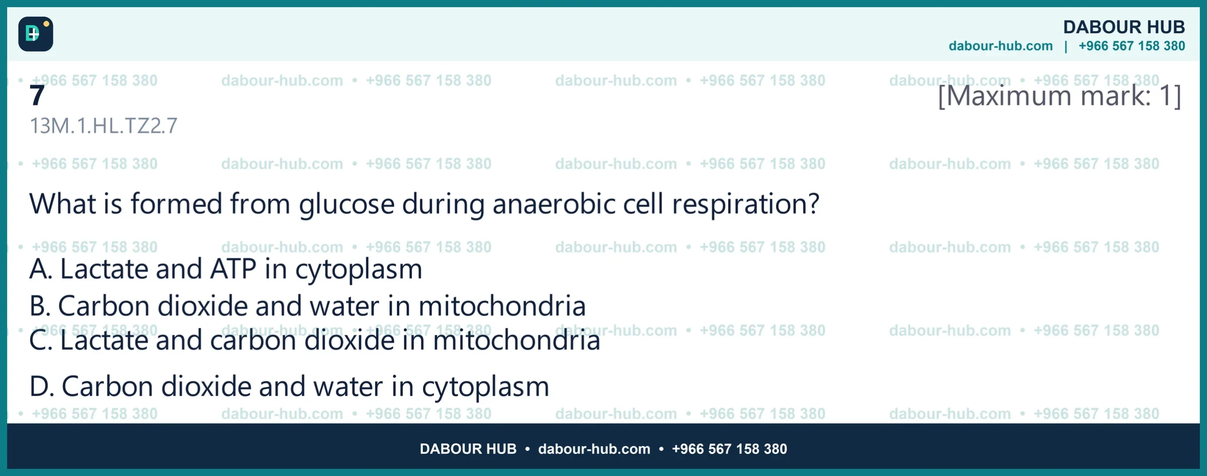 Dr Dabour Hub Science Diagram and Course Material