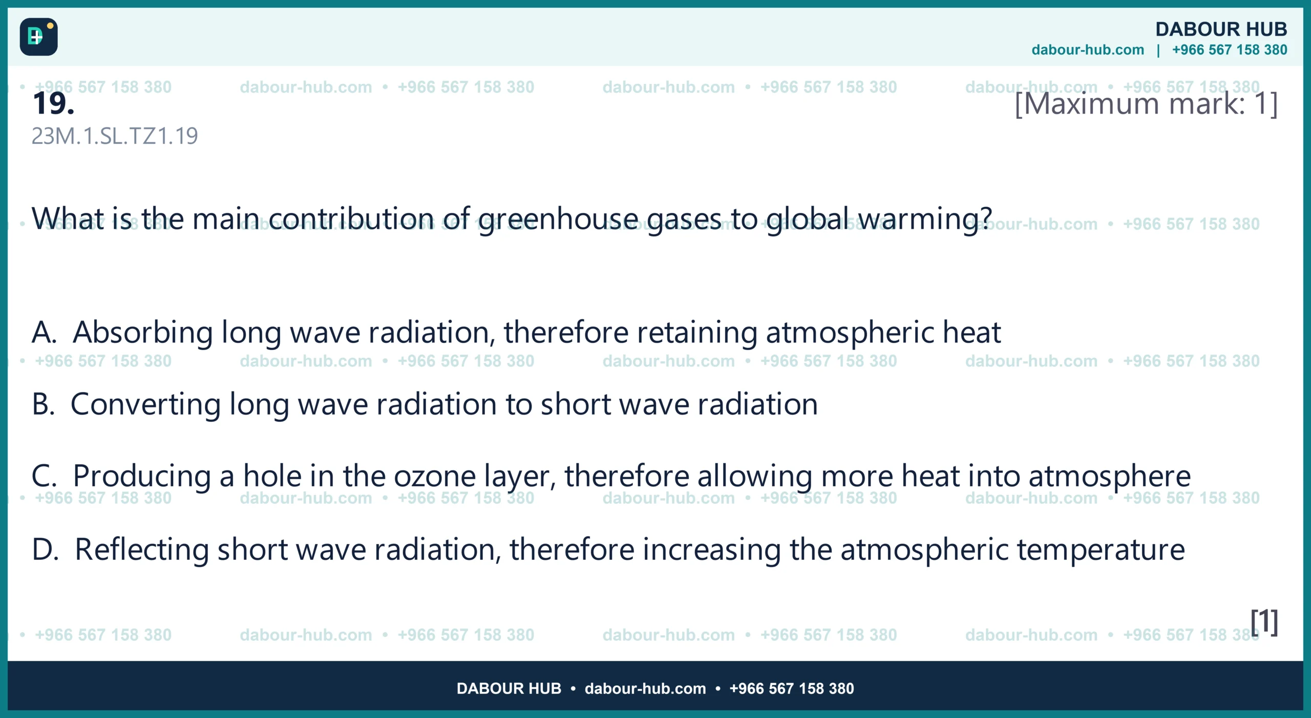 Dr Dabour Hub Science Diagram and Course Material