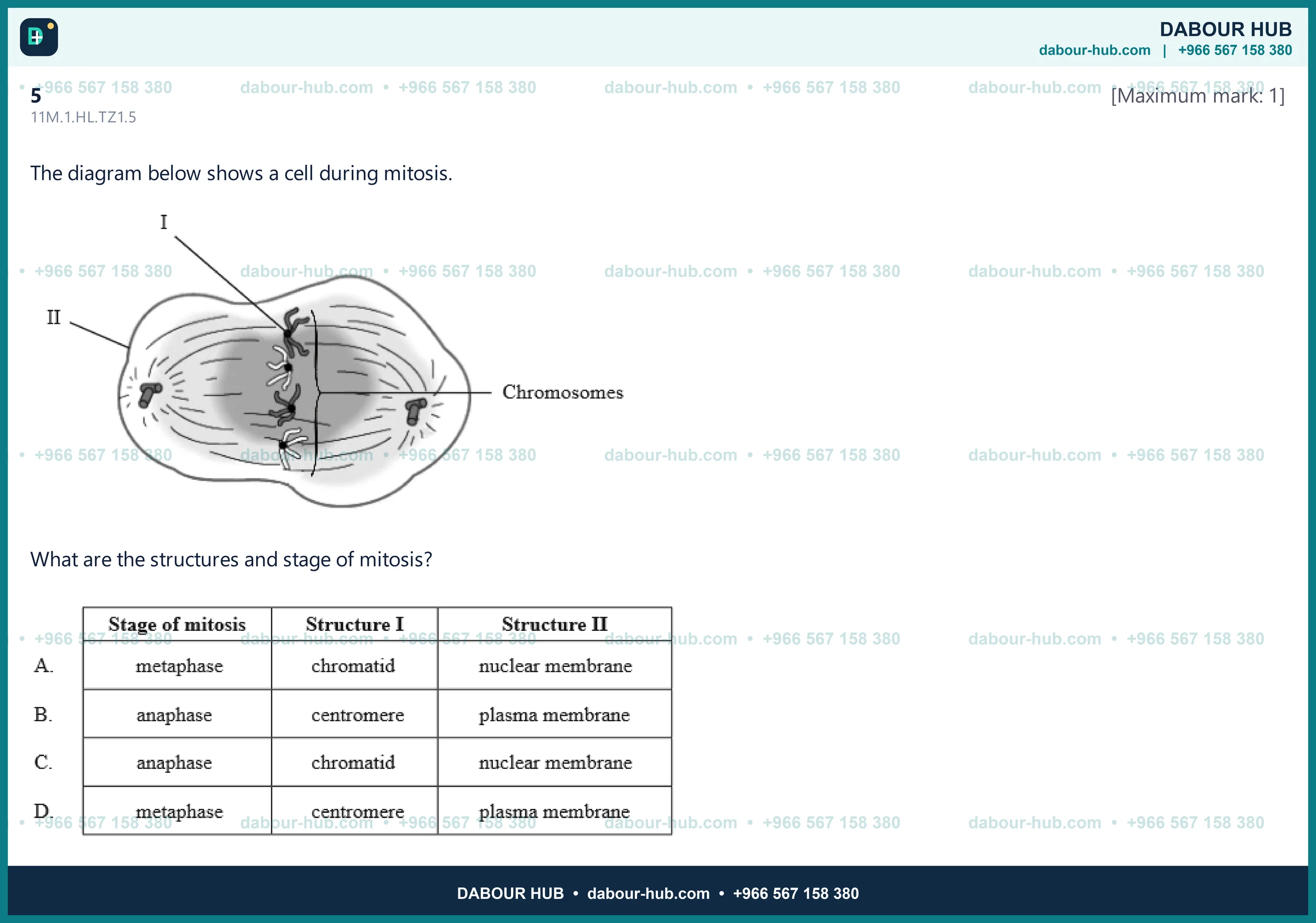 Dr Dabour Hub Science Diagram and Course Material