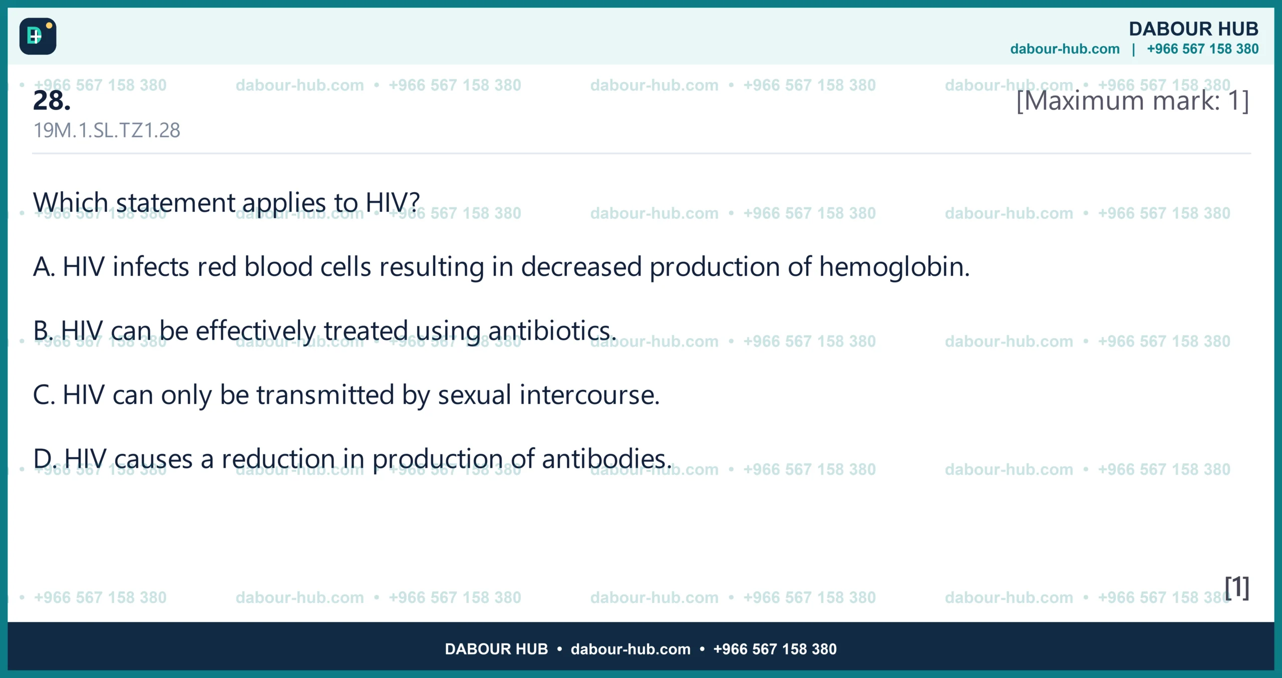 Dr Dabour Hub Science Diagram and Course Material