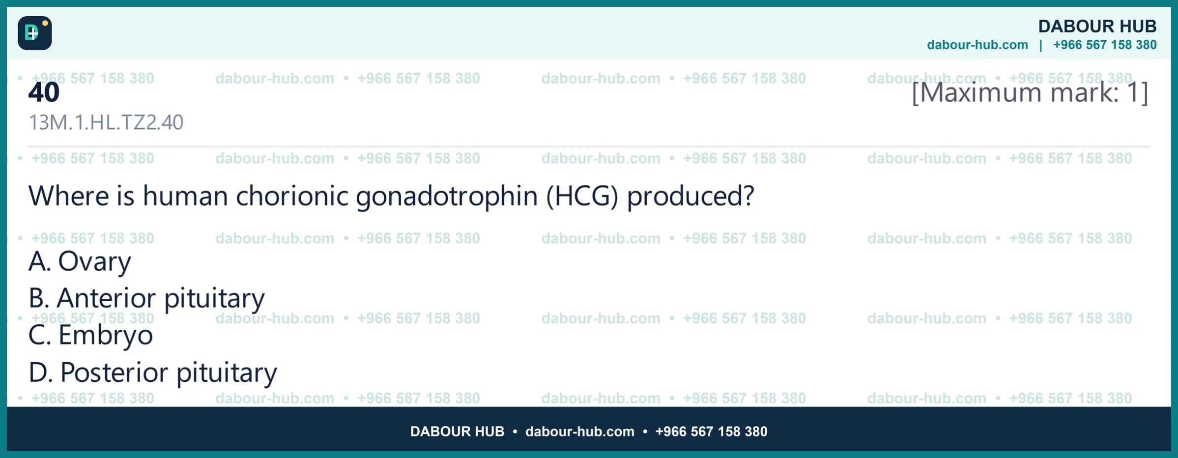 Dr Dabour Hub Science Diagram and Course Material