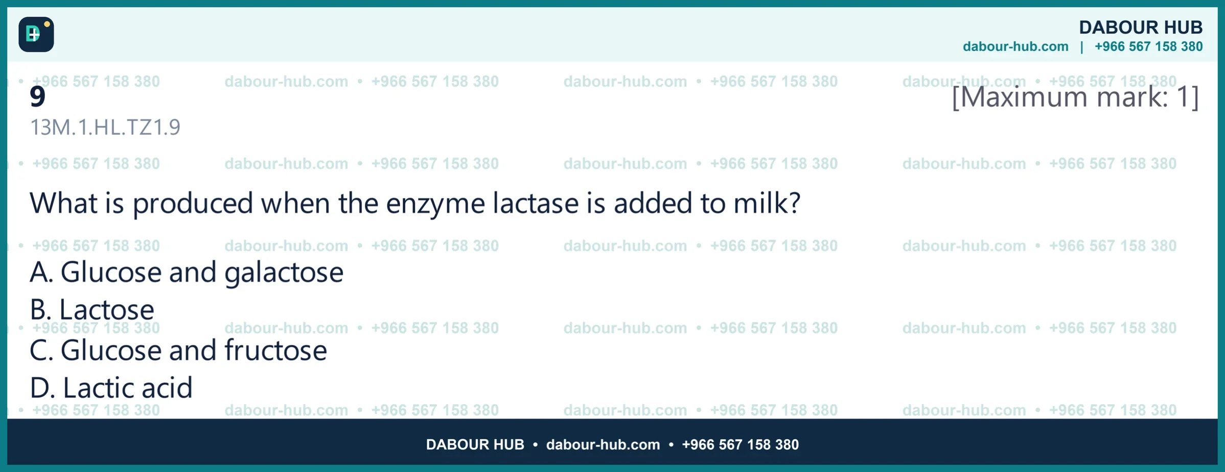 Dr Dabour Hub Science Diagram and Course Material