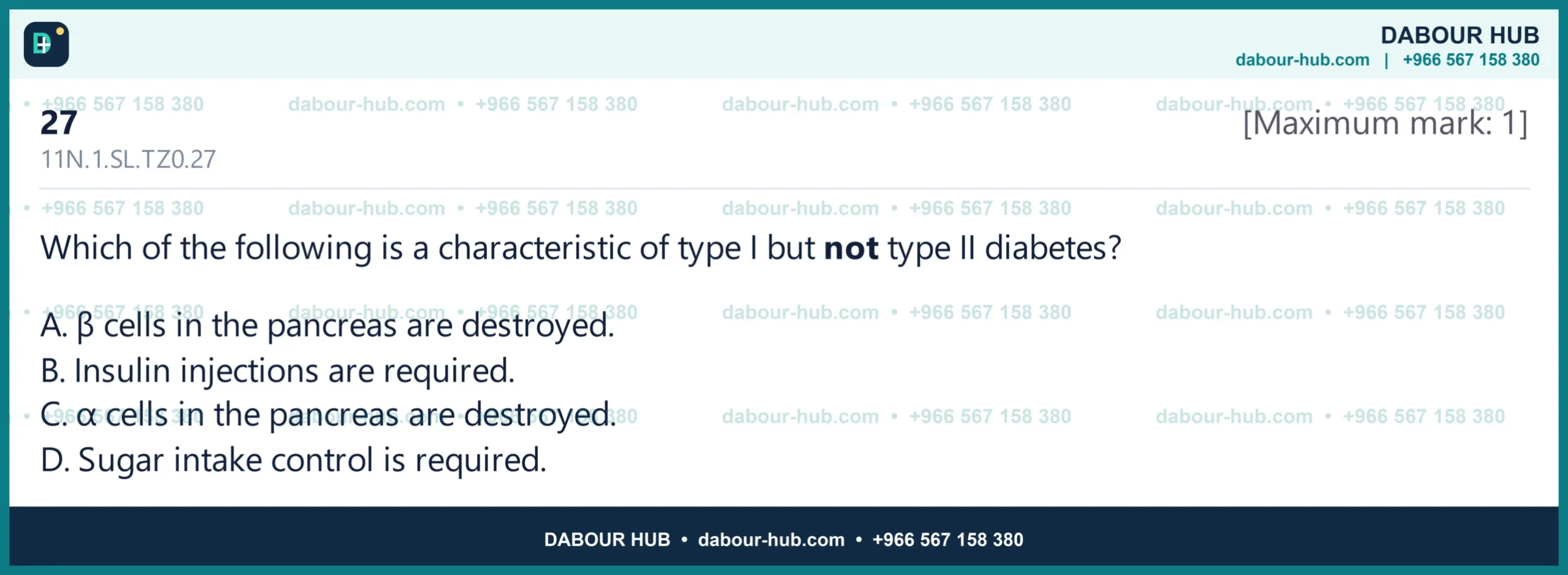 Dr Dabour Hub Science Diagram and Course Material
