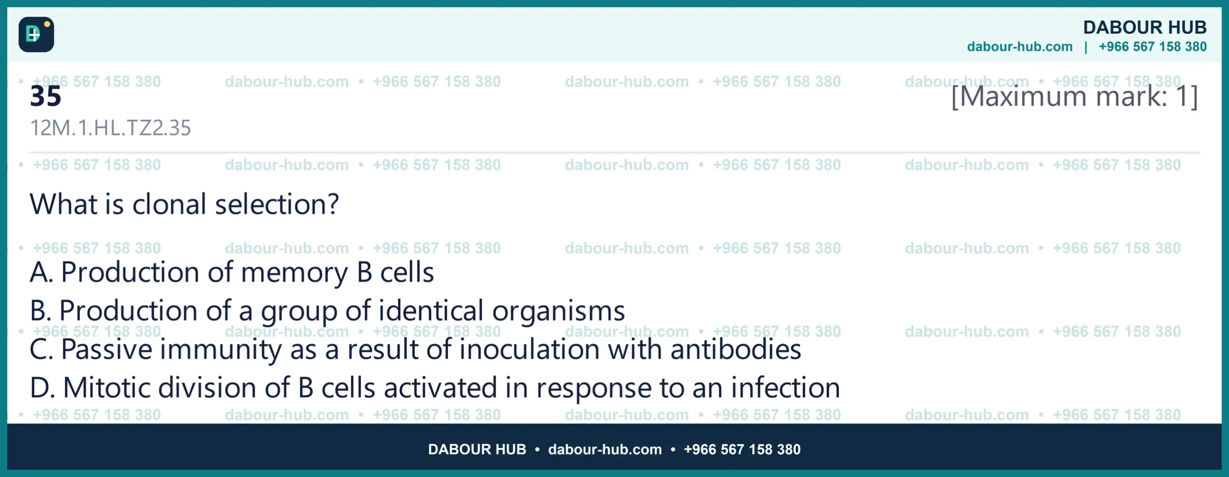 Dr Dabour Hub Science Diagram and Course Material