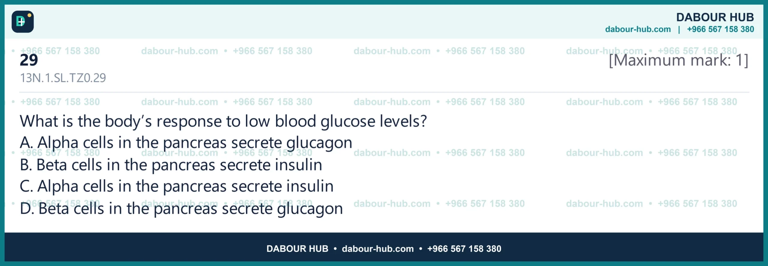 Dr Dabour Hub Science Diagram and Course Material