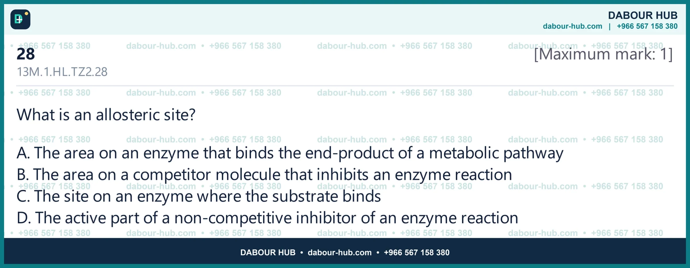 Dr Dabour Hub Science Diagram and Course Material