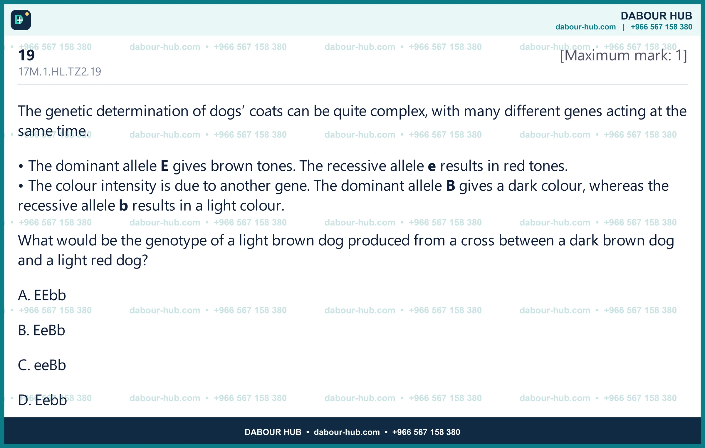Dr Dabour Hub Science Diagram and Course Material