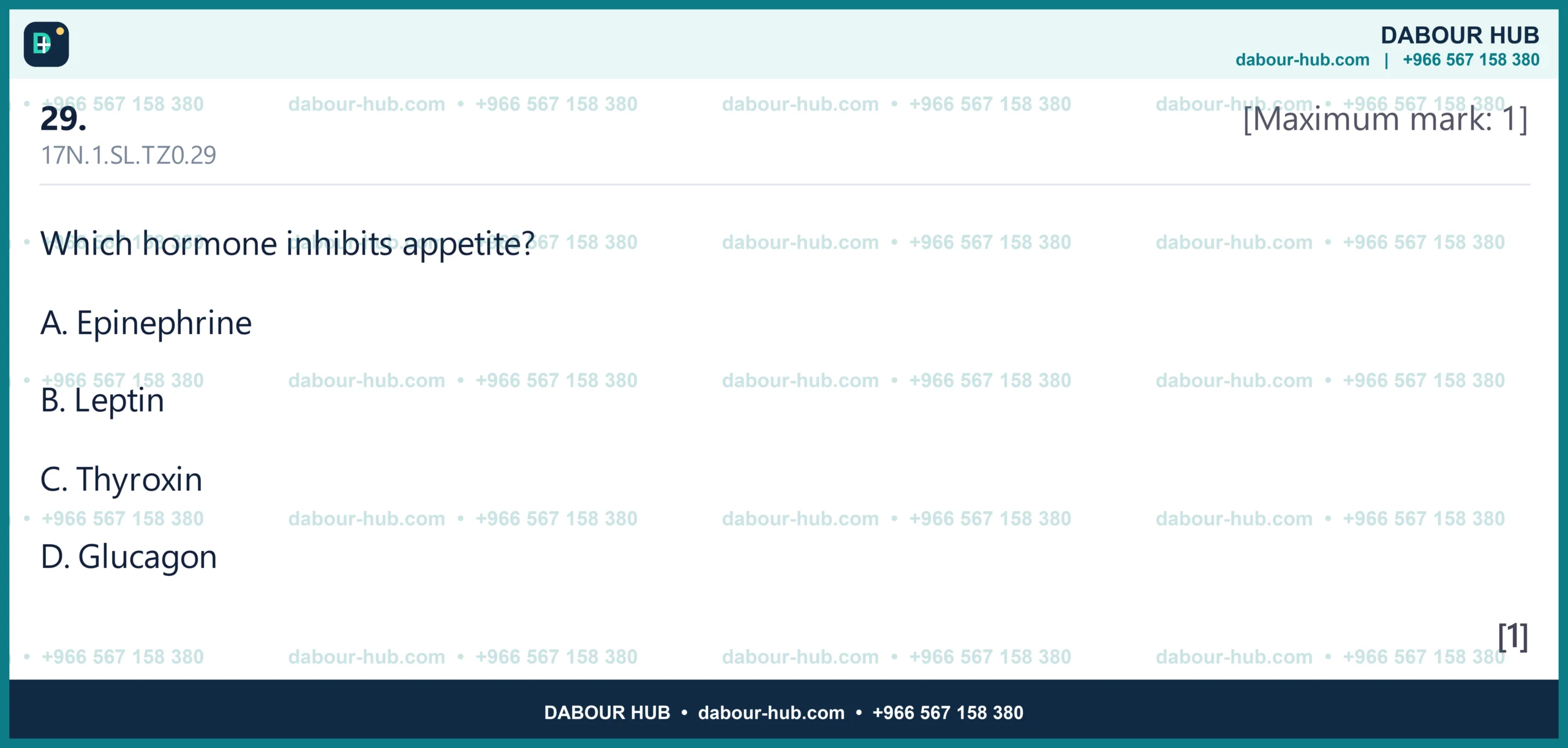 Dr Dabour Hub Science Diagram and Course Material