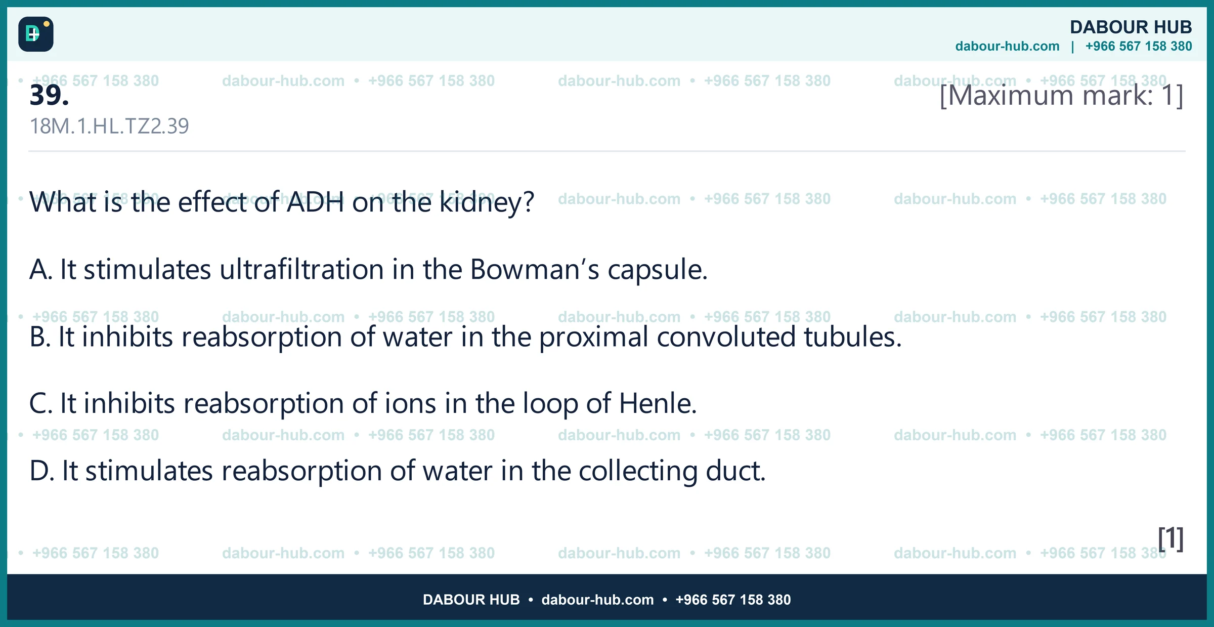 Dr Dabour Hub Science Diagram and Course Material