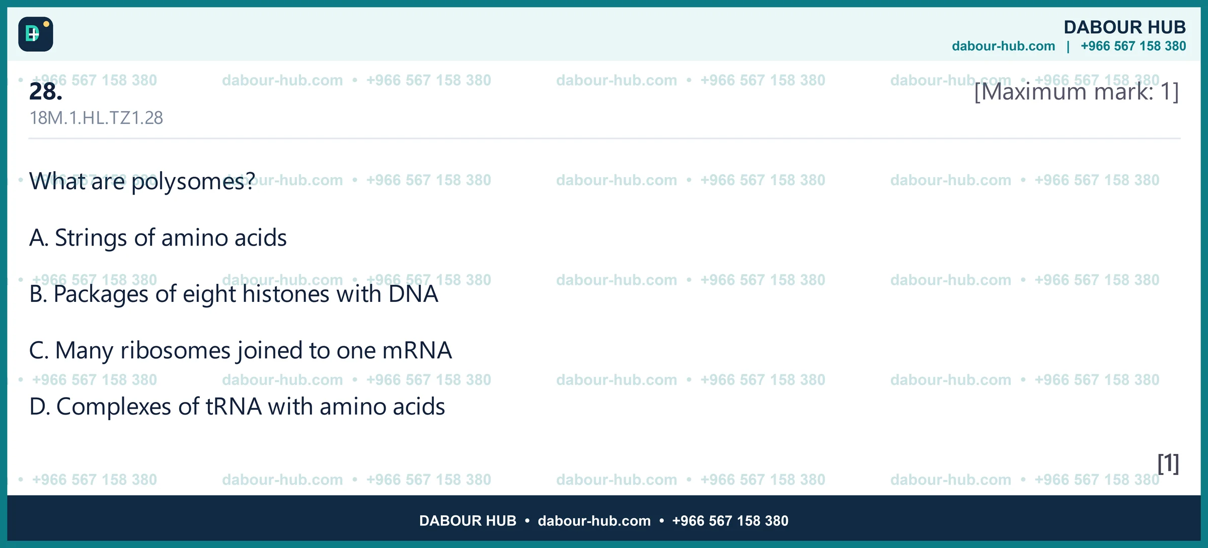 Dr Dabour Hub Science Diagram and Course Material