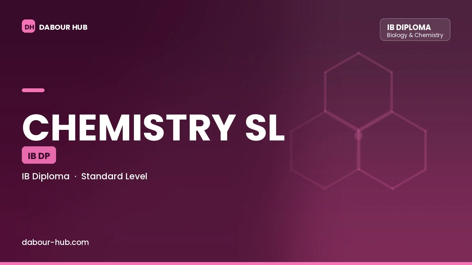 IB CHEMISTRY SL course cover — Dabour Hub