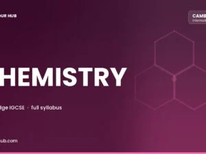 IGCSE CHEMISTRY course cover — Dabour Hub