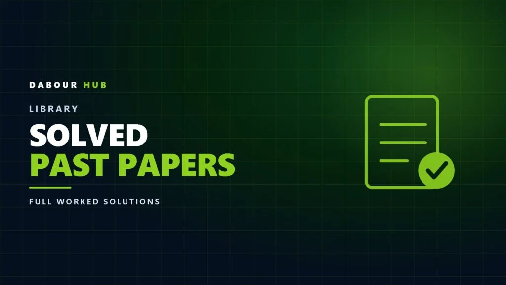 Solved Past Papers" loading= - Dr Khaled Dabour Academy