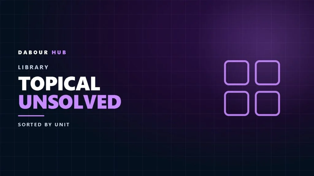 Topical Unsolved" loading= - Dr Khaled Dabour Academy