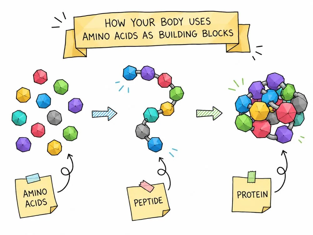Amino Acids to Proteins — Step-by-Step Simulation