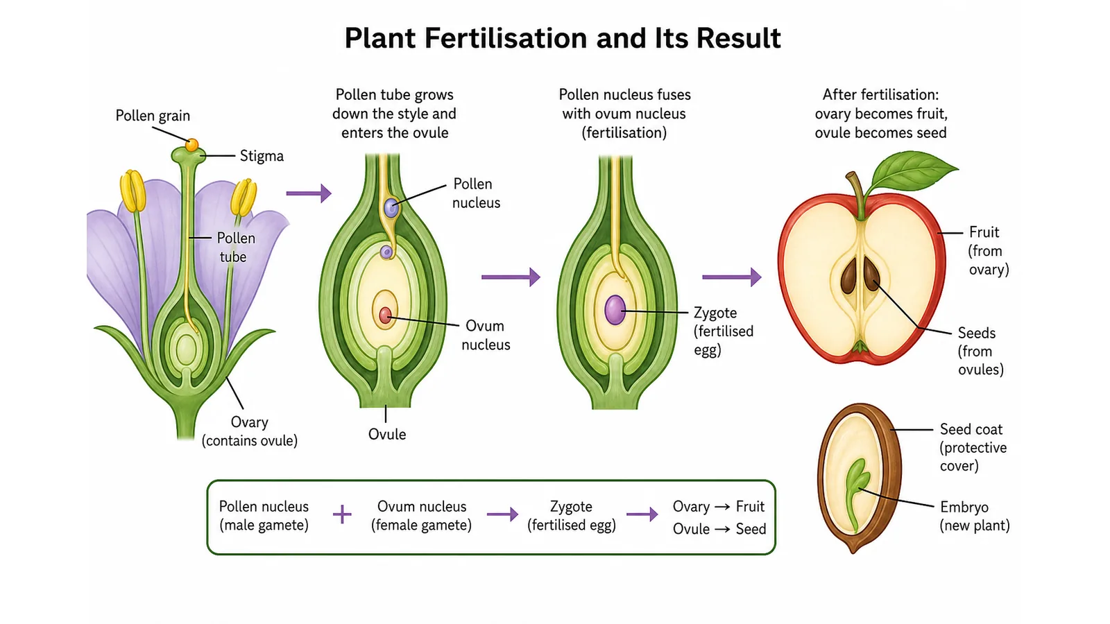 Flower fertilisation