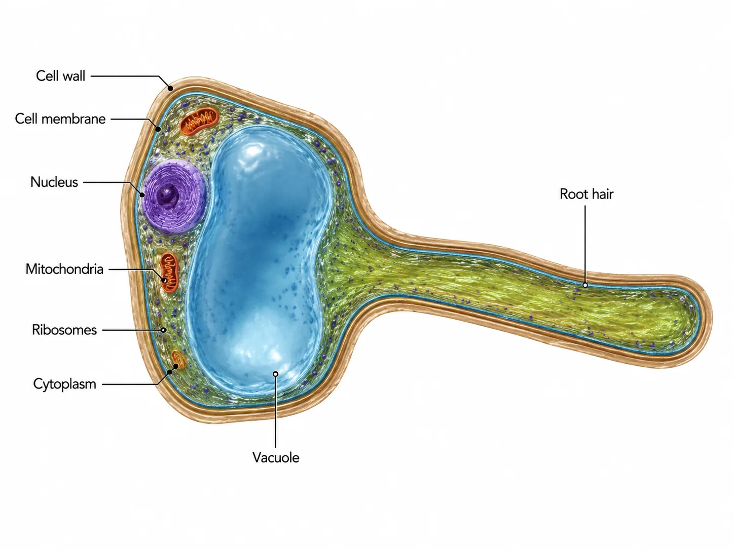 Root hair cell structure