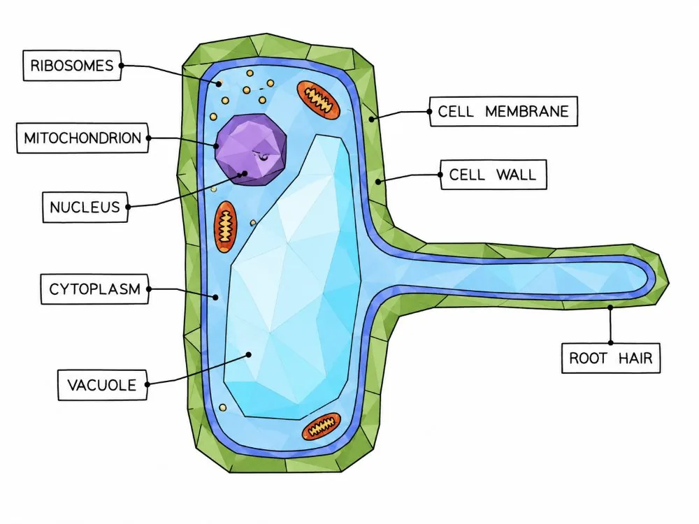 Root hair cell structure