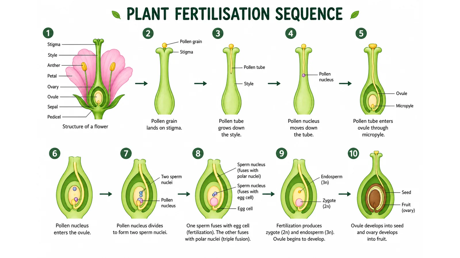 Flower fertilisation