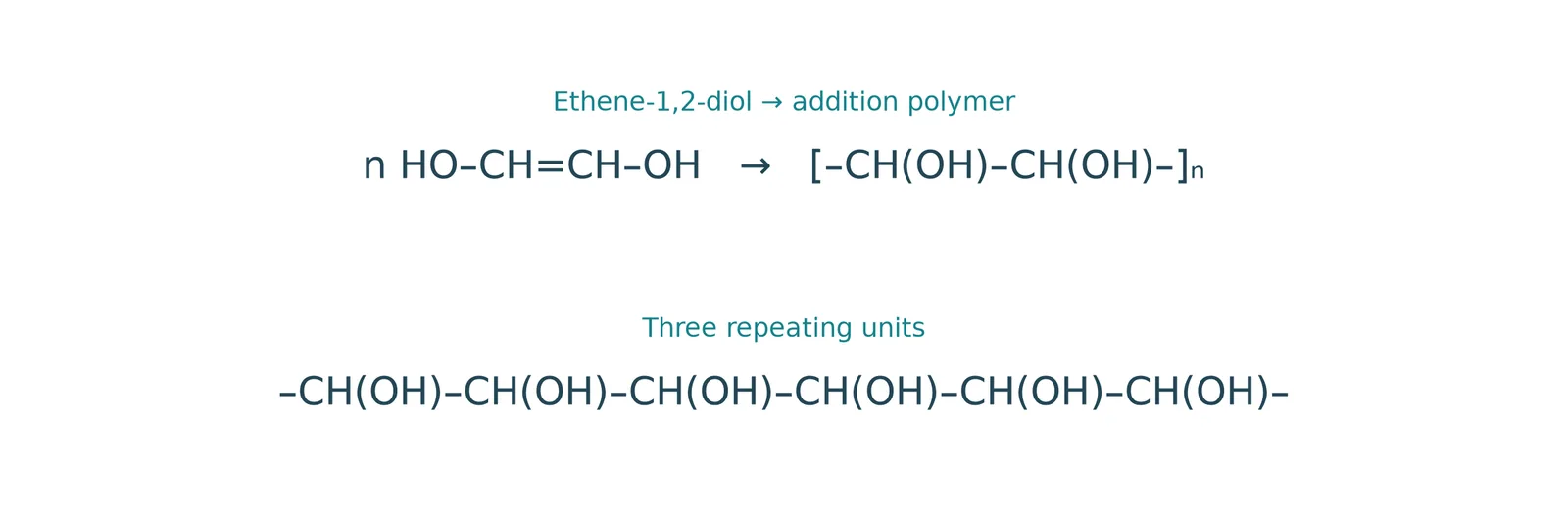 ethene 1 2 diol polymerisation
