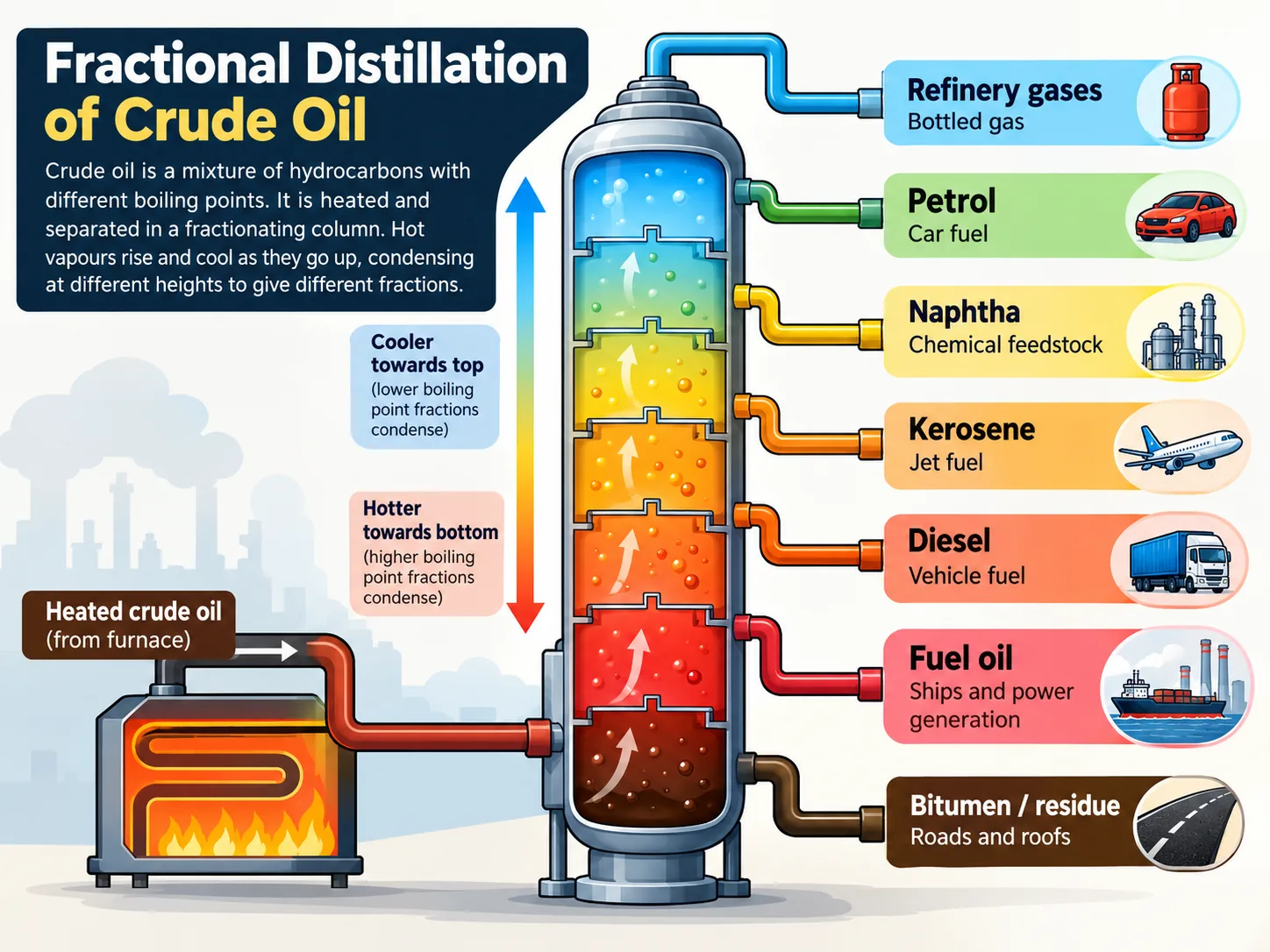 fractional distillation