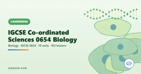 Cambridge IGCSE Co-ordinated Sciences 0654 — Biology cover