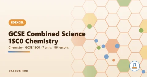 Edexcel GCSE Combined Science 1SC0 — Chemistry cover