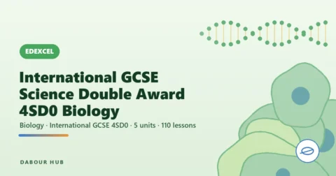 Edexcel International GCSE Science Double Award 4SD0 — Biology cover