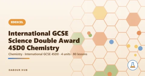 Edexcel International GCSE Science Double Award 4SD0 — Chemistry cover