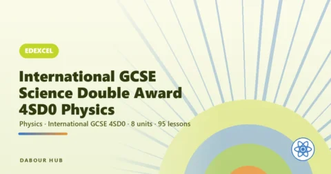 Edexcel International GCSE Science Double Award 4SD0 — Physics cover