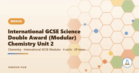 Edexcel International GCSE Science Double Award (Modular) — Chemistry Unit 2 cover
