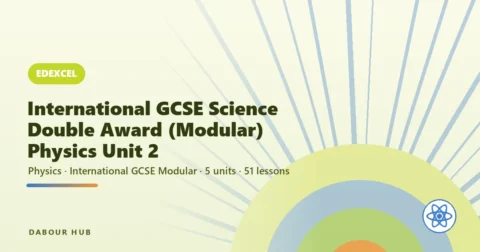 Edexcel International GCSE Science Double Award (Modular) — Physics Unit 2 cover