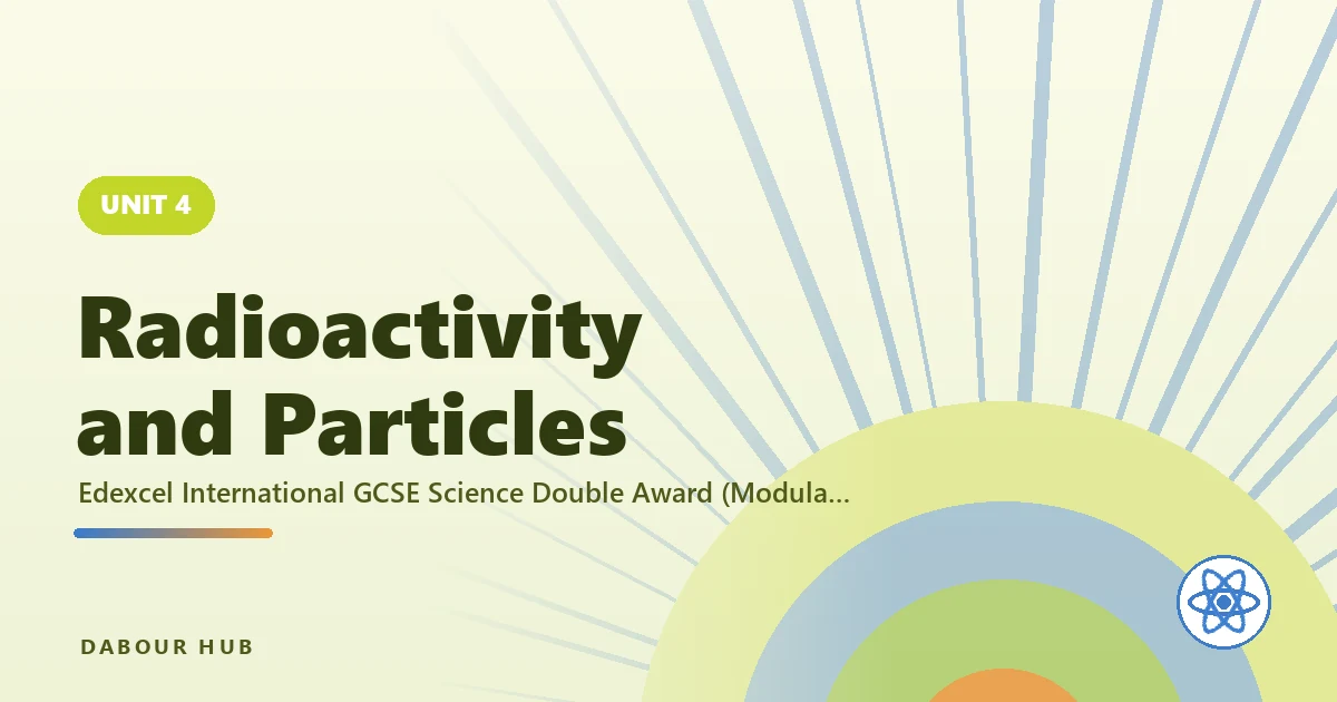 Radioactivity and Particles — unit cover
