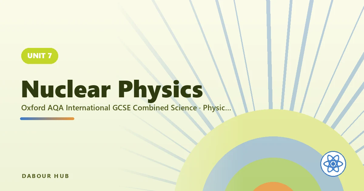 Nuclear Physics — unit cover