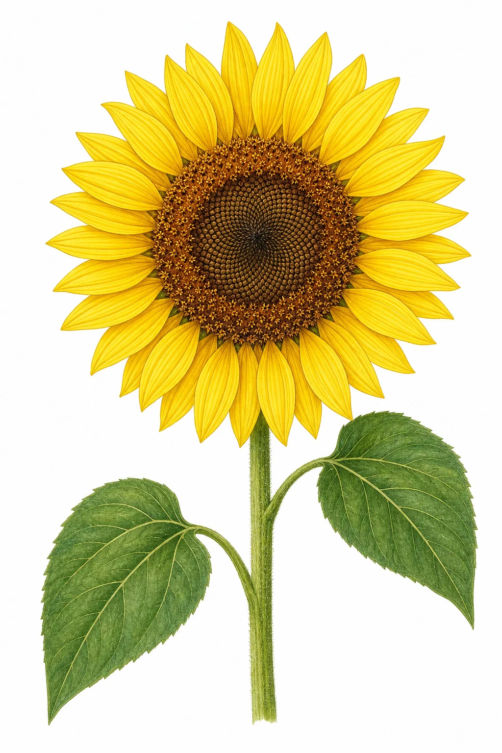 Sunflower as an example of a flowering plant