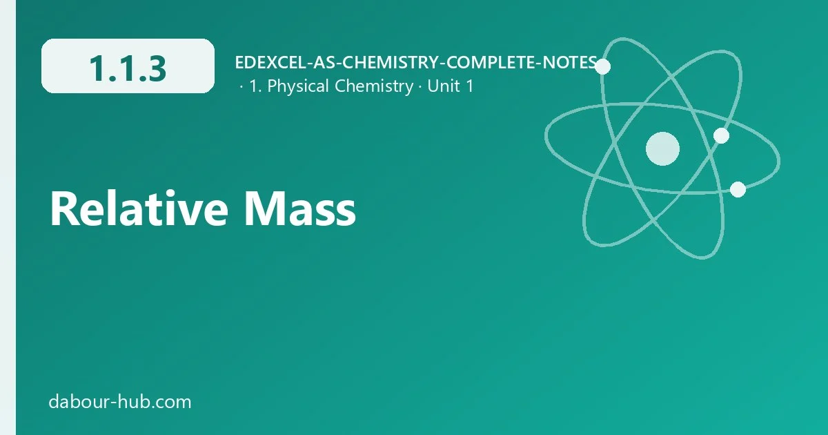 1.1.3 Relative Mass