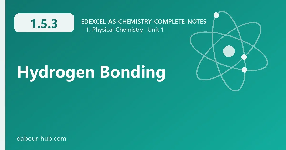 1.5.3 Hydrogen Bonding