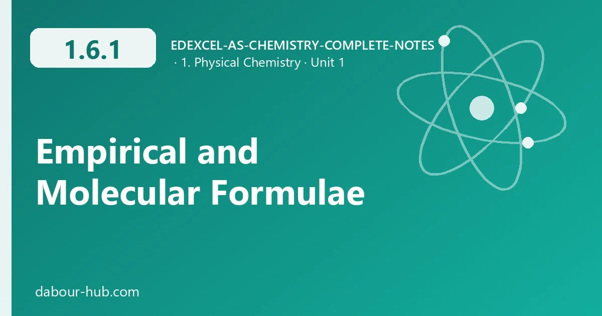 1.6.1 Empirical and Molecular Formulae