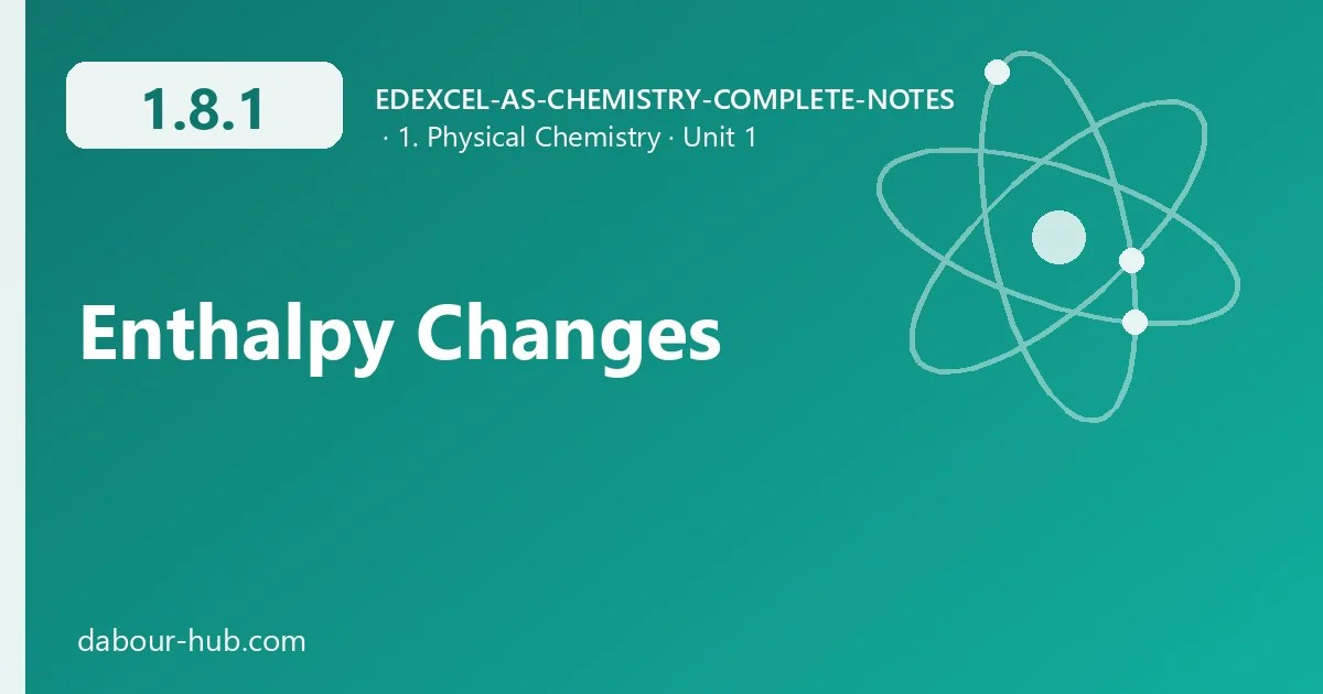 1.8.1 Enthalpy Changes