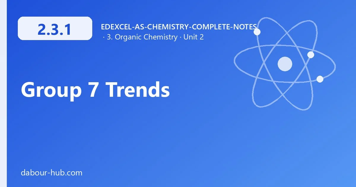 2.3.1 Group 7 Trends