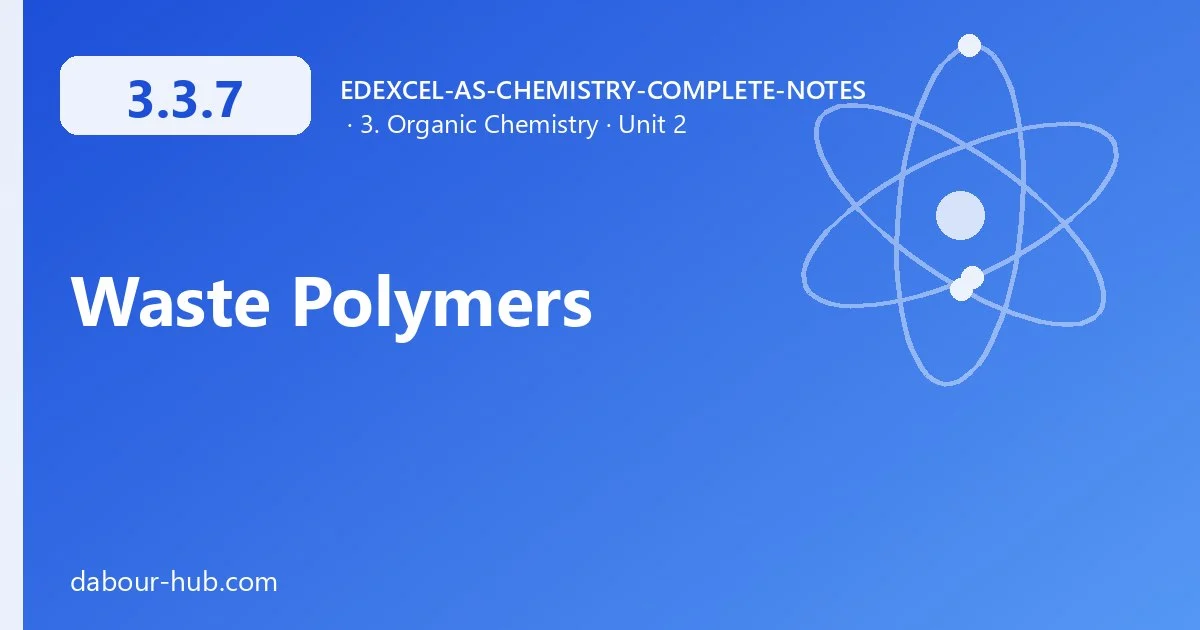 3.3.7 Waste Polymers