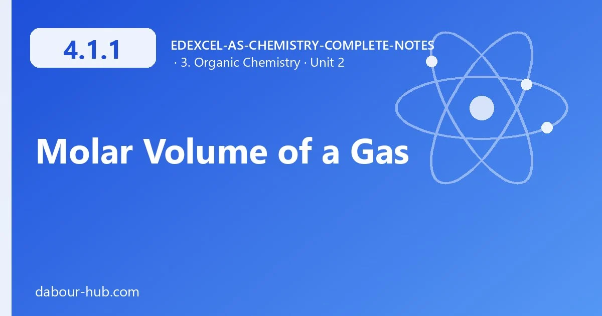 4.1.1 Molar Volume of a Gas